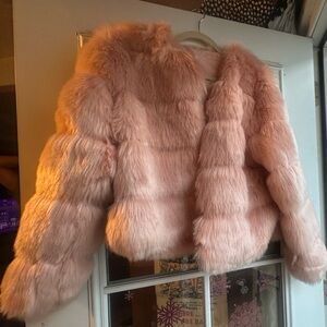 Pink Faux Fur Jacket